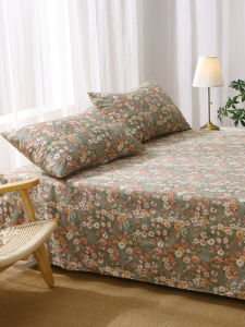 Mo Ran Flower Season Pure Cotton Bed Sheet One-Piece 100 Cotton Twill Bedding Idyllic Small Floral Quilt Sheet 1.21.51.8M