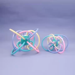 Mainan Sensori Gigitan Rattle Teether Bayi Mainan Bayi Bebas BPA