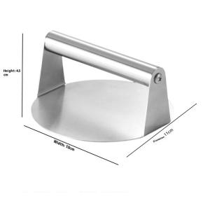 Stainless Steel Burger Press Tool Round Meat Patty Maker For Kitchen Smash Hamburger Preparation