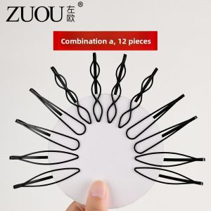 ZUOOU | Hair Fixer for Kids Black Hair Clips