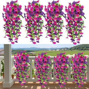 1pcs UV-Resistant Artificial Morning Glory Outdoor Decoration Perfect for Home Garden Weddings