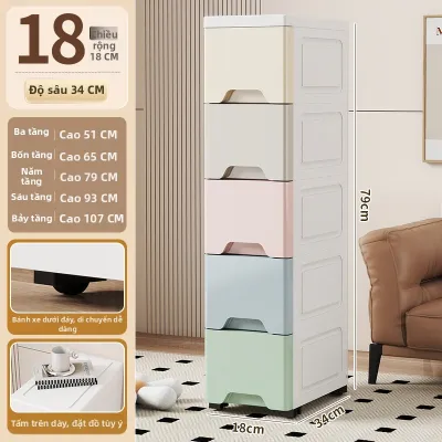 Tủ Lưu Trữ Khe Hở Narrow Gap Đa Lớp Kiểu Drawer