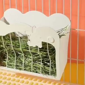 Rabbit hay holder 2 side hay holder large capacity hay feeder rabbit guinea pig feeder food feeder 内外两用草架兔子草架天竺鼠草架大容量方便