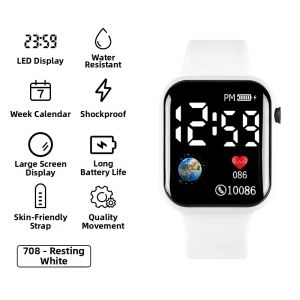 COJR | Child Friendly Square Electronic Waterproof Watch