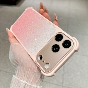 szhaiyu | Luxury TPU Gradient Color Phone Case for IPhone 17 Air 16 15 14 Pro Max 16Pro 17Pro Four-corner Shockproof Protector Cover