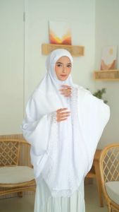 Hijab Jilbab Muslim Bergo Jumbo Umroh Haji Anti Copet by Lalunata