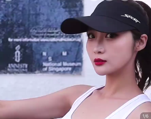 Topi Golf Senam Wanita Bahan Cotton Style Korea / Topi Olahraga Tenis Fitness Sepeda Anti UV Fashion Wanita