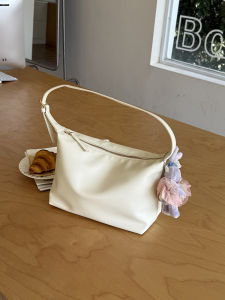Spring 2025 New Hobo Bag Korean Style Simple Quality Underarm Bag High-End Versatile Soft Leather Crossbody Bag for Youth