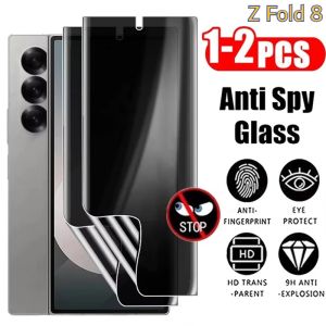 1-3PCS Privacy Hydrogel Film Protector for Samsung Galaxy Z Fold 8Ultra 7 6 5 4 3 Screen Anti Spy Protector Full Cover Not Glass