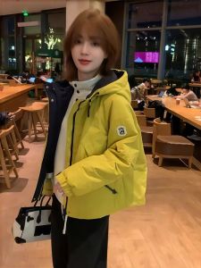 Hooded Spring Fall New Fashion Loose Casual Short Parka Coat