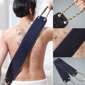 Exfoliating Back Scrubber Towl for Shower Double-Sided Back Scrub Washcloth with HandlesBody Exfoliator Bath Tool for Men Women