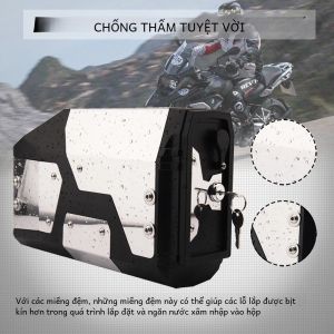 Nhôm Trang Trí Xe Máy Hộp Đựng Chân Đế 4.2L Cho Xe BMW R1250GS LC R1200GS F750GS F850GS ADV Saddlebag Phụ Kiện