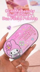 FOCALLURE X Sanrio CallMeBeauty Blur-buttery Duo Facial Palette Blush Contour Cream Naturally