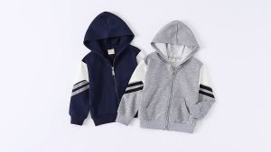 Áo khoác có nón chất nỉ da cá cho bé trai AK11