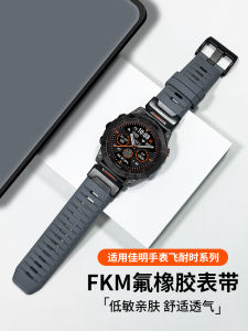 Fenix8 Fenix7X Fenix5X Fenix6X Epix pro Forerunner955 965 970 Tactix8 Compatible Fluorine Rubber Watchband Fitness Tracker Bracelet