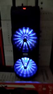 FREE USB 12"x2 Double Speaker Bluetooth Wireless Speaker FREE Wireless Mic (w/USB & FM Radio) K-1291D