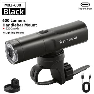 West Biking | Night Riding Bright USB Charging Bicycle Headlight