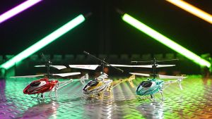LIPS Hobbies Rechargeable Plastic Mini Flying Helicopter Toy RC Helicopters Drone Remote Control Plane