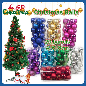 GD Christmas 4cm/6cm/8cm Christmas Balls Christmas Tree Decorations Xmas Christmas Year Gift