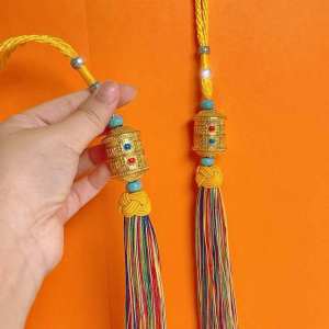 [MY🇲🇾 Ready Stock]愿望成真 · 转运旺运 · 藏传民族六字真言密宗转经轮挂件