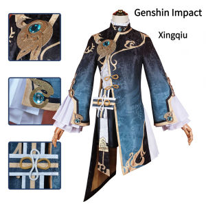 Anime Genshin Impact Xingqiu Cosplay Costume Woman Halloween Christmas Giftss for Girlfriend