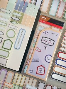 BZS Name Label Waterproof Stickers Pack DIY Decorations Daily Use Labelling Tagging Journal Planner Stationery