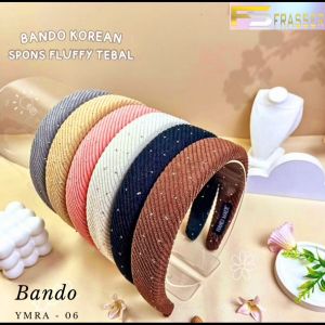 Frasser Bando Kain Busa Tebal Wanita Korea Headband Bando Bandana Hair Band BND 04
