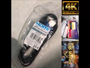 Dây HDMI Chuẩn 4k Ultra HD Tròn Zin 1.5m có 2 đầu bảo vệ chống nhiễu 2110