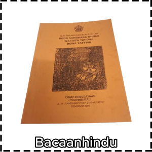 Buku Roga Sanghara Bhumi Wasista Dewa Tattwa Agama Hindu Bali