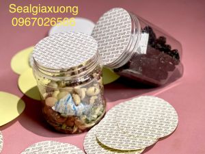 [Combo 100c] Màng seal tự dính màng siêu tự dính miếng dán miệng  màng tự dán hũ nhựa hũ thuỷ tinh không dùng máy dán