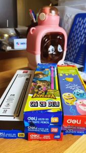 Hộp 12 bút chì Deli độ đậm chuẩn 2B - nhiều hoạ tiết U532/C021/C016/U535/U522/U529/U249