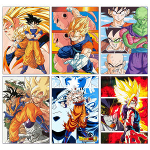 Bandai | 5D Diamond Painting Anime Dragon Ball Z Super Saiyan Mosaic Embroidery Cross Stitch Kit DIY Wall Decoration Picture
