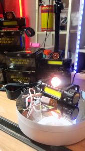 COD TaffLED Senter Kepala LED Headlamp helm las sepeda Camping Olahraga Outdoor COB cas.