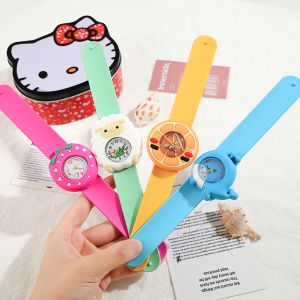 นาฬิกาเด็ก นาฬิกาติดข้อมือลายการ์ตูน นาฬิกาติดข้อมือแบบจับได้สำหรับเด็กผู้ชายและเด็กผู้หญิง อุปกรณ์เล่นน้ำสำหรับเด็ก กล่องของเล่น