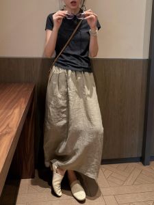 VKSOD | Korean Style Womens Summer 2025 New Pure Color Short Sleeve T-Shirt Top High Waist Mini Skirt Two-Piece Set Fashionable Outfit