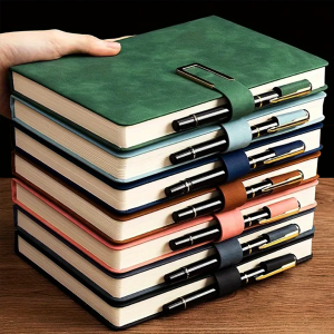 Personalized Vintage A5 Leather Notebook Soft Cover Ideal for Business Meetings College Life Journal Writing