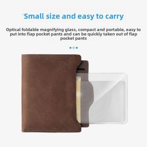 MONLEYTA | Handheld Portable Card Magnifying Glass High Definition Reading Lens Children Elderly Science Exploration Focus Fire Starter Lens