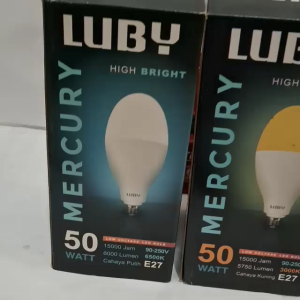 LUBY MERCURY Lampu LED 50Watt 6000LM E27 E40 Super Terang untuk Pencahayaan Jalan Garansi 1 Tahun