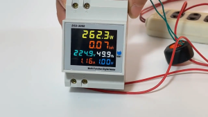 Digital Meter 6IN1 Din rail AC monitor 110V 220V 380V 100A Voltage Current Power Factor Active