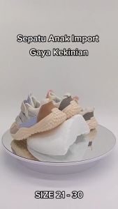 Sepatu Sneakers Anak Laki Laki / Perempuan Import Variasi GOOD Fashion Terbaru BISA COD