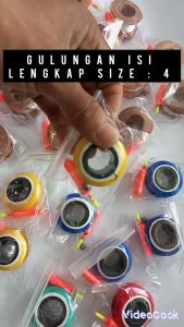 GULUNGAN SENAR PANCING SIZE 4 LENGKAP ISI SENAR KAIL DAN PLAMPUNG