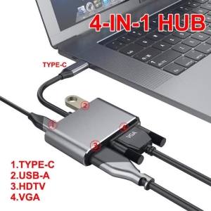 Hub USB C Cho MacBook Pro & MacBook Air Bộ Chuyển Đổi Type-C Tương Thích Thunderbolt 3 PD HDMI Với USB 3.0 Dành Cho iPhone 15 16 17 Pro