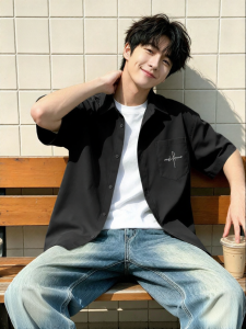 Jeanswest | Áo Sơ Mi Nam Tay Ngắn Mùa Hè Dáng Rộng Chống Nhăn
