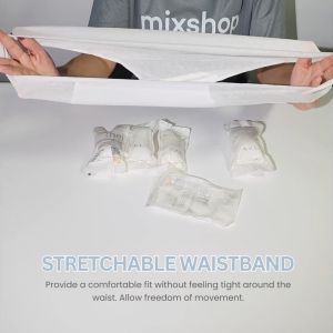 mixshop Mens Pure Cotton Disposable Briefs  Mens Disposable Underware  [EO+ Sterilization]