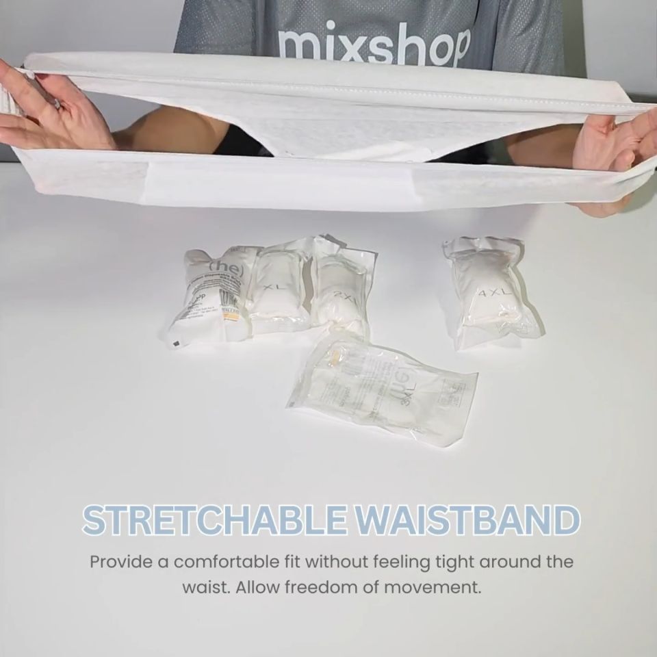 mixshop Mens Pure Cotton Disposable Briefs  Mens Disposable Underware  [EO+ Sterilization]