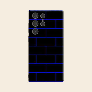 BILIBILI | blue brick wall neon Luxury Fashion Full Lens Protective Case for Samsung Galaxy S26 S25 S24 A56 A36 Plus Ultra