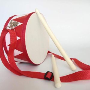 6/8 Inches Snare Drum Wood Toys Beat Instrument Kids Early Educational Hand Drum For Children Baby