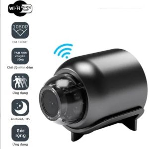 Camera WIFI Không Dây Mini NEW X5 HD 1080P Ghi Hình Vòng Lặp Nhỏ Gọn Sử Dụng Trong Nhà Và Ngoài Trời Tương Thích Với Thẻ MicroSD/TF