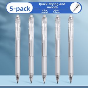deli | Smooth Writing No Ink Leakage Quick-Dry Stylish & Transparent Pen