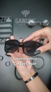 Kacamata Hitam Cat Eye Wanita Pantai KKWCE